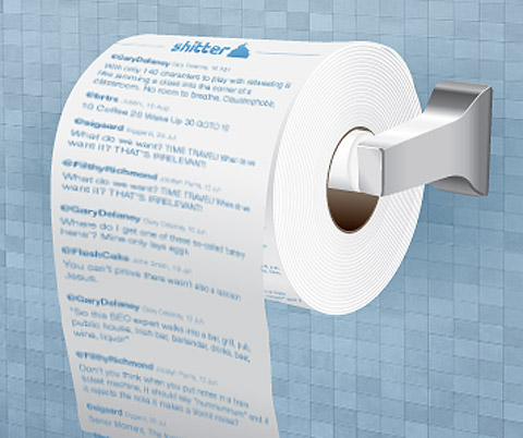 Shitter lets you print tweets on toilet paper