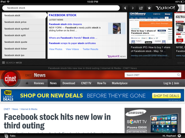 Yahoo Launches the New Axis Browser
