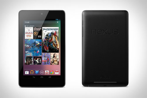 The Google Nexus 7 Tablet Front and Back