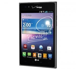 LG Intuition front image