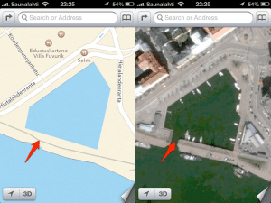 Missing inlet in iOS maps