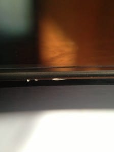 damaged side of the iPhone 5