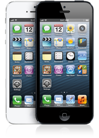 White and Black iPhone 5