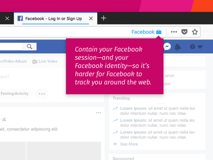 Firefox Facebook Container Add-On