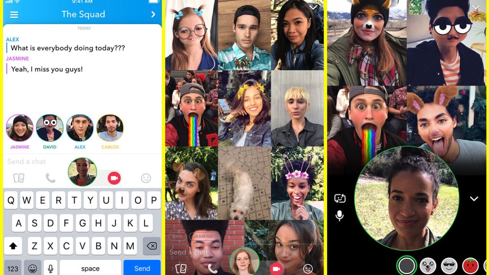 Snapchat brings group video calling to its app