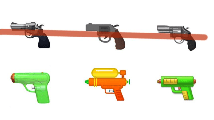 water pistol emoji