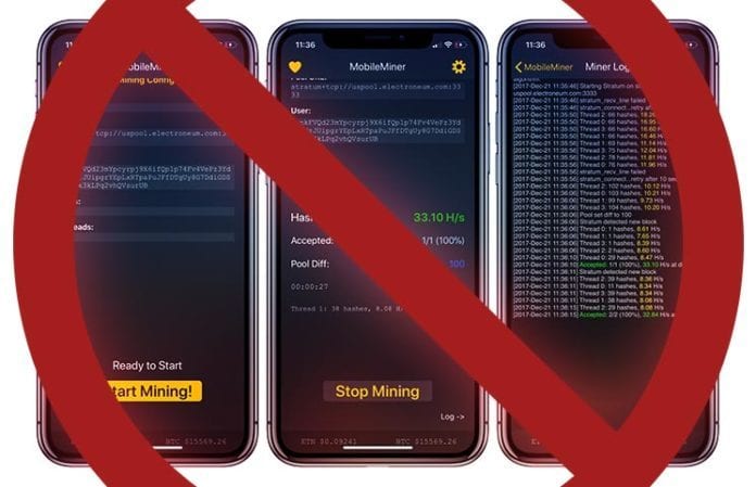 Apple Bans Cryptocurrency Mining